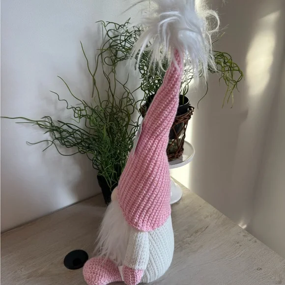 ODELETTE PINK & WHITE EASTER SWEATER GNOME - Picture 7 of 8